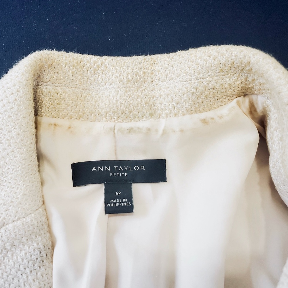 Ann Taylor Cream Blazer - Picture 11 of 15